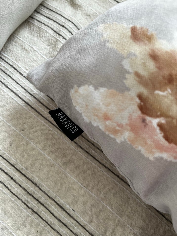 Bohem Desenli Baskılı Keten Kırlent Kılıfı 2li - Görsel 5