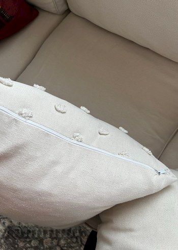 Beyaz Dekoratif Yastık Kılıfı 2li Satılacaktır! - Görsel 2