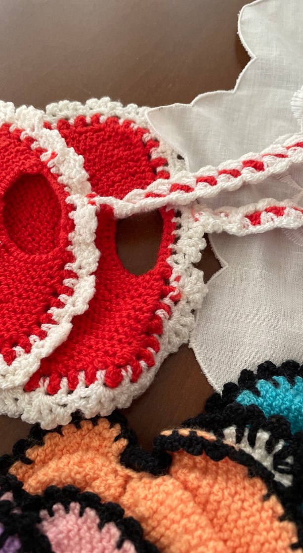 Renkli Örgü Banyo Süngeri Seti - Görsel 3