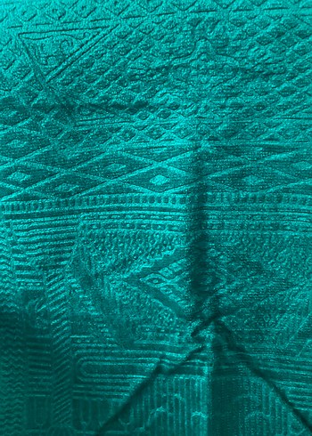 Parlak Yeşil Düz Desenli seccade - Görsel 2