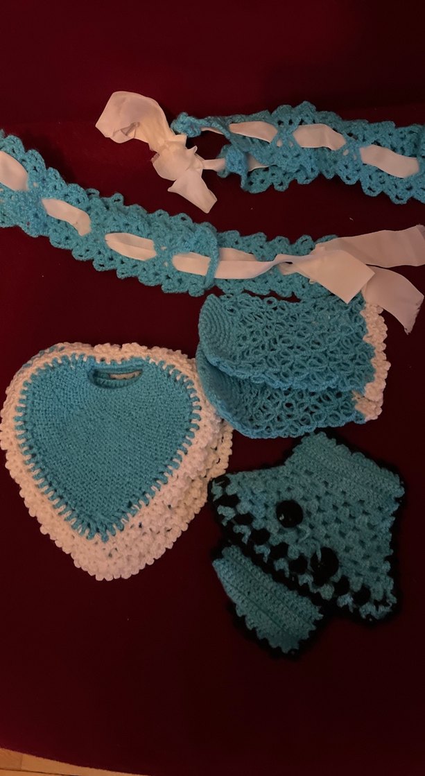 Turkuaz Nakışlı Mini Emzirme ve Hamilelik Aksesuarları - Görsel 2