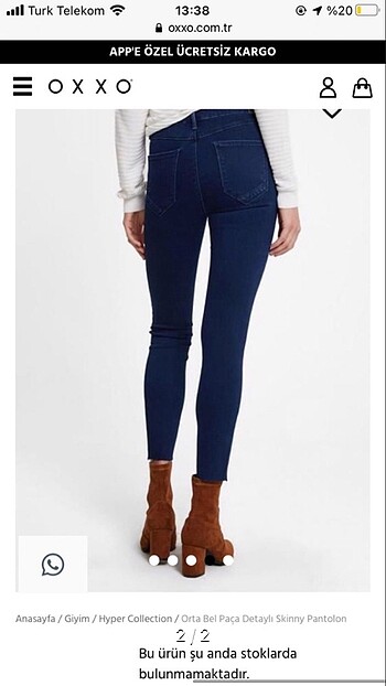 oxxo Oxxo lacivert skinny jean