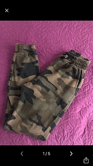 Bershka Bershka kamuflaj desenli haki jogger