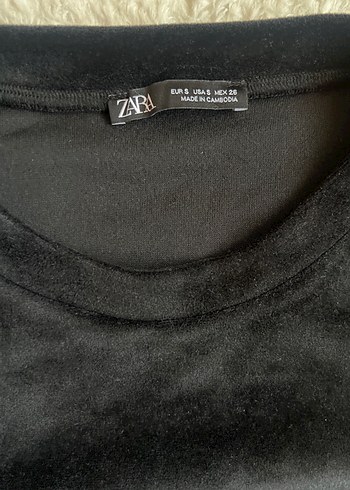 s Beden Siyah Kadın Süet Sweatshirt
