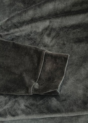 Zara Siyah Kadın Süet Sweatshirt