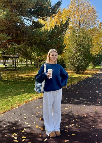 Kiiro Mavi Ekose Desenli Kadın Omuz Çantası - Görsel 3