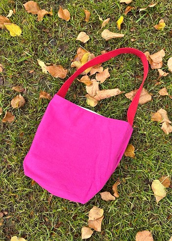 Kırmızı Askılı Çift Taraflı Kadın Çanta - Görsel 2