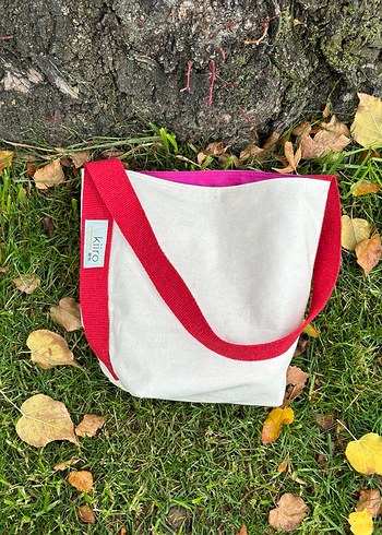 Kırmızı Askılı Çift Taraflı Kadın Çanta - Görsel 3