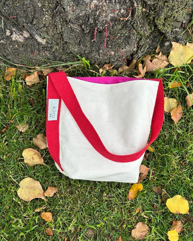 Kırmızı Askılı Çift Taraflı Kadın Çanta - Görsel 3