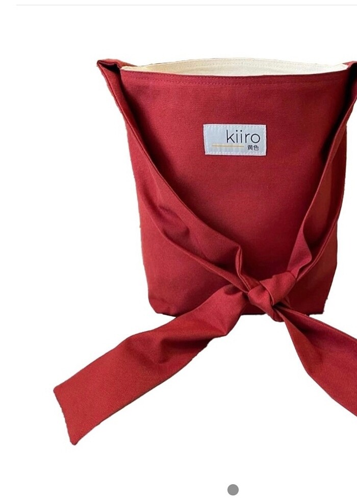 Kiiro bow bağlamalı bordo çanta - Görsel 3