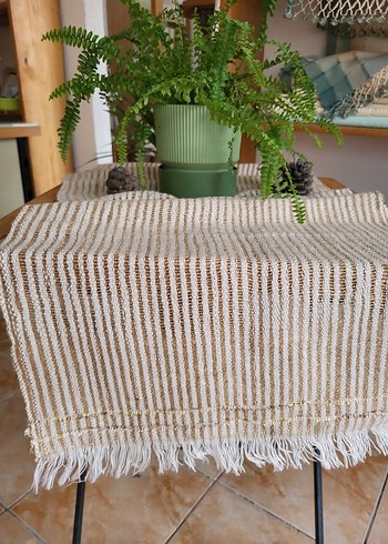 keten el dokuması runner - Görsel 3