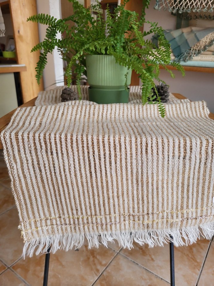 keten el dokuması runner - Görsel 3