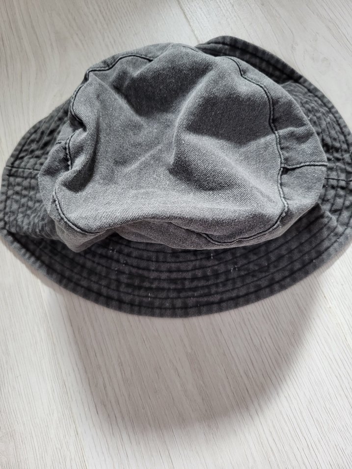 Gri Denim Kadın Sokak Stili Şapka - Görsel 2