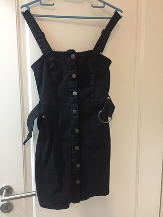 Bershka XS beden kot mini elbise