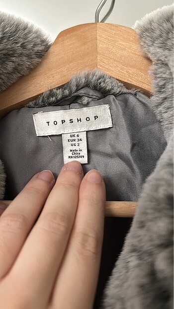 xs Beden gri Renk Gri kurk 34 Beden TOPSHOP