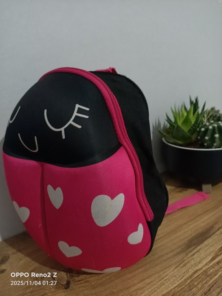 Kalpli Pembe Çocuk Okul Çantası - Görsel 2