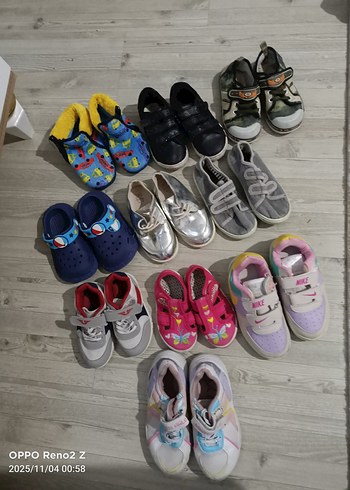 Kız Çocuk Çok Renkli Cırt Cırtlı Spor Ayakkabı - Görsel 2