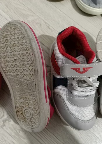 Kız Çocuk Çok Renkli Cırt Cırtlı Spor Ayakkabı - Görsel 6