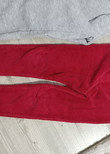 Gri Fermuarlı Kız Eşofman Altı - Görsel 2