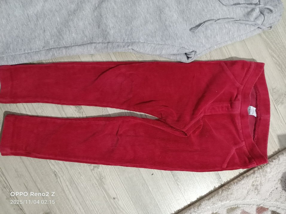 Gri Fermuarlı Kız Eşofman Altı - Görsel 2