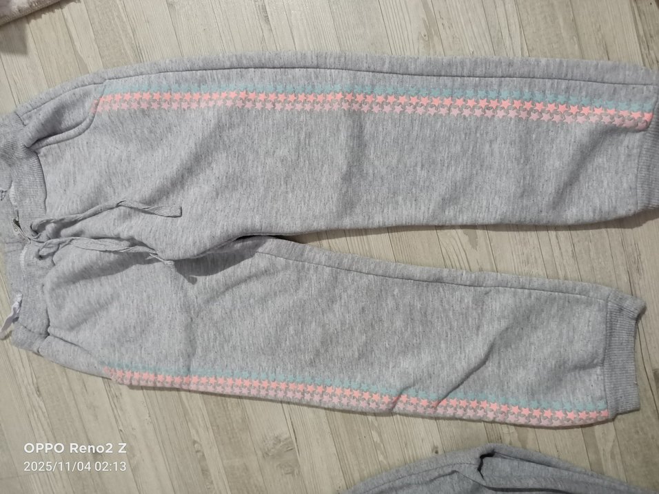 Gri Fermuarlı Kız Eşofman Altı - Görsel 4