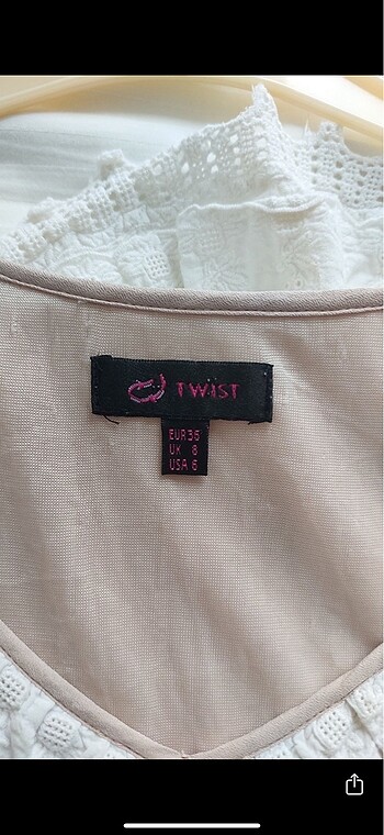 m Beden ten rengi Renk Twist Elbise