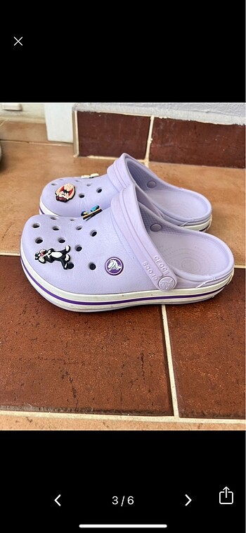 Crocs j1 lila rengi terlik