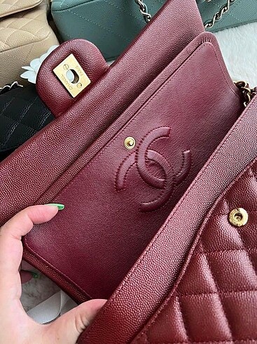 Beden bordo Renk Chanel 2.55 Medium Boy Kuzu Derisi Orjinal Sertifikalı Kutusu ve