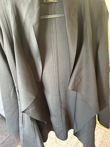 Şal yaka dalgıç kumaş rahat ceket #zara