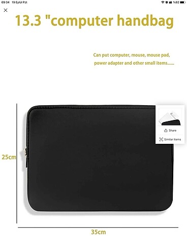 Diğer 13.3 inch macbook/laptop çantası