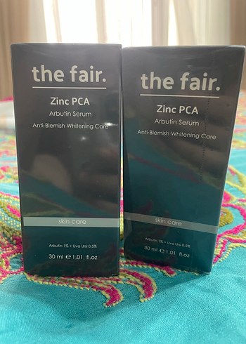 the fair. Zinc PCA Arbutin Serumu 30 ml