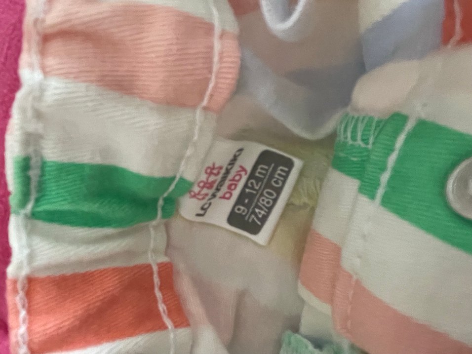 Kız Çocuk Renkli Düğmeli Pamuk Şort - Görsel 2