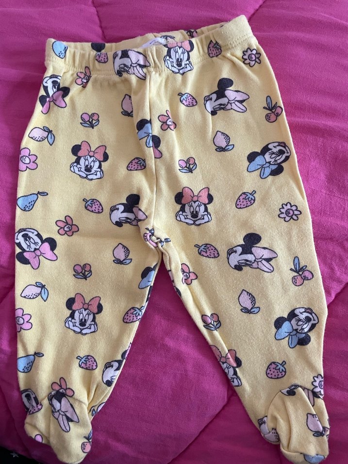 Bebek Kız Uzun Kollu Baskılı Sarı Takım - Görsel 3