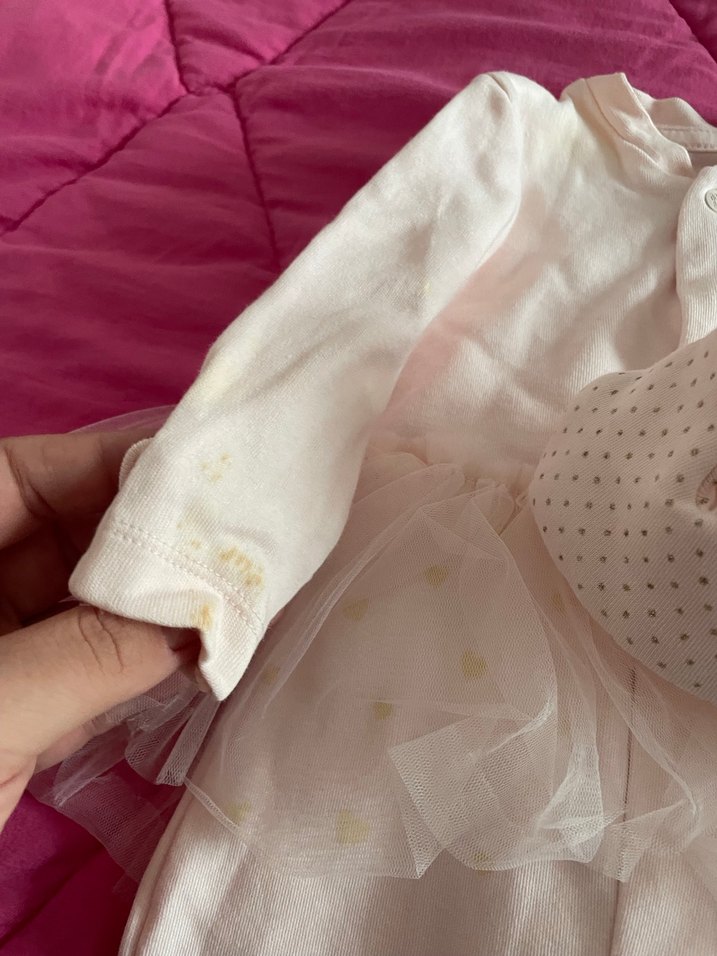 Dantel Detaylı Pembe Bebek Tulum - Görsel 3