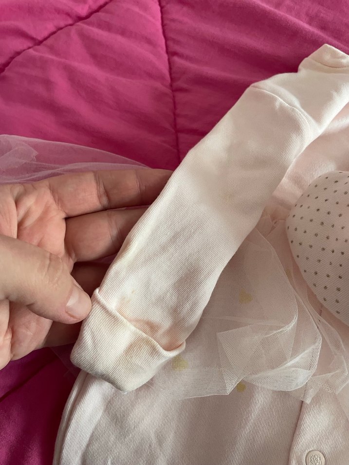 Dantel Detaylı Pembe Bebek Tulum - Görsel 4