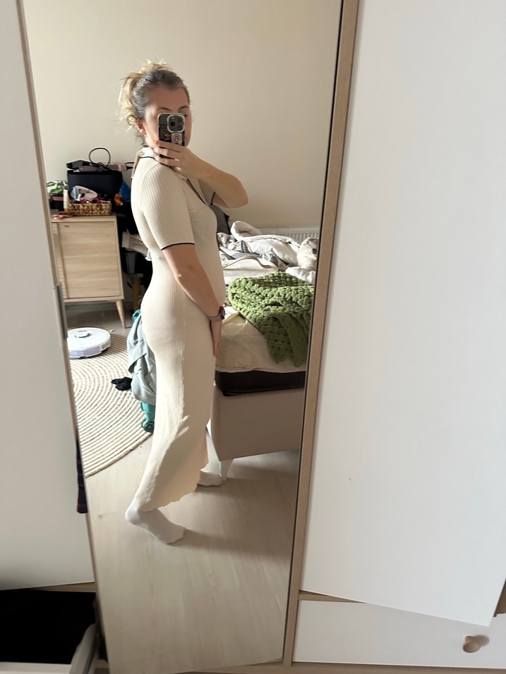 Bej gusto Midi Kadın Elbise - Görsel 2