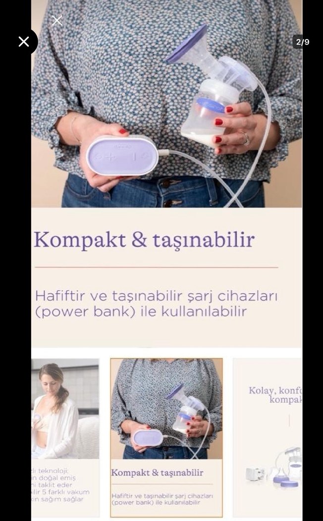 Lansinoh Kompakt Tekli Elektrikli Göğüs Pompası - Görsel 2