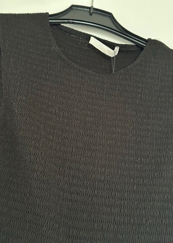 Zara Siyah Straplez Midi Elbise - Görsel 5