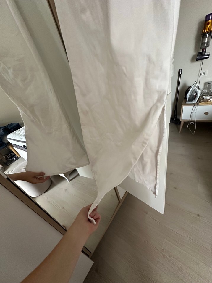 Zara straplez gabardin elbise - Görsel 2