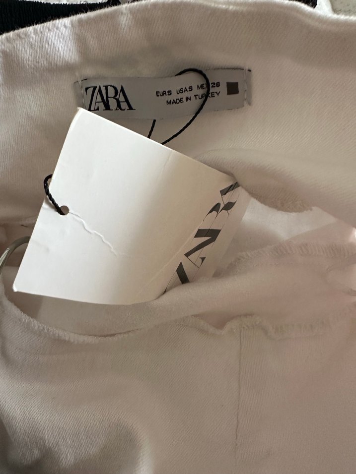 Zara straplez gabardin elbise - Görsel 4