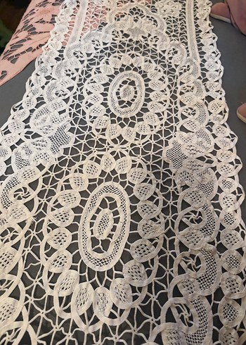 Dantel anglez runner - Görsel 8