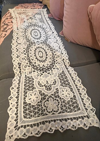 Dantel anglez runner - Görsel 5