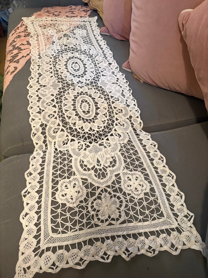 Dantel anglez runner - Görsel 5