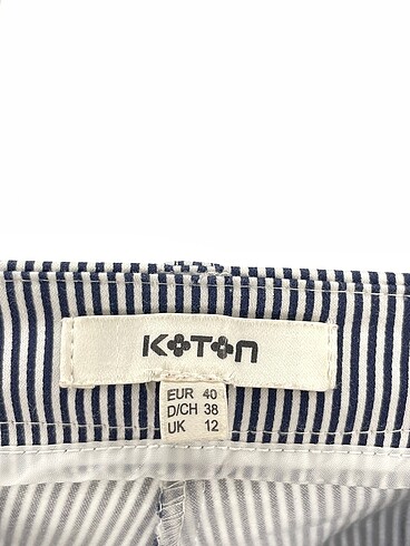 40 Beden lacivert Renk Koton Düz Kesim %70 İndirimli.