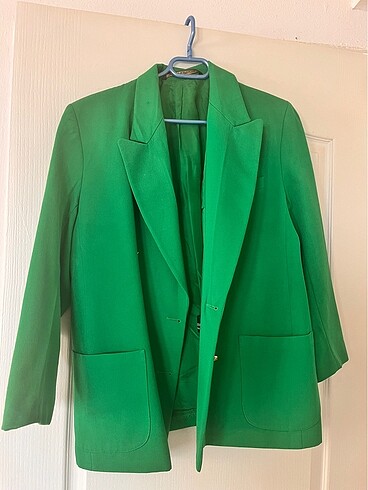 Yeşil blazer ceket