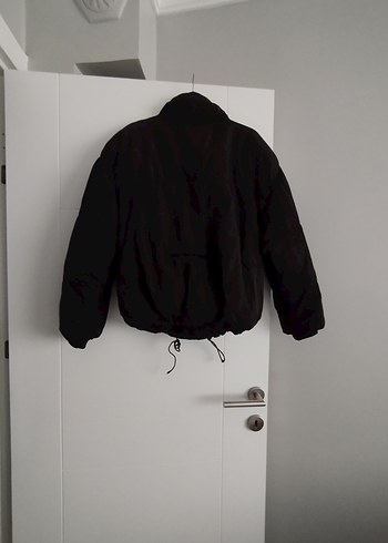 Siyah Fermuarlı Kadın Kışlık Ceket - Görsel 5