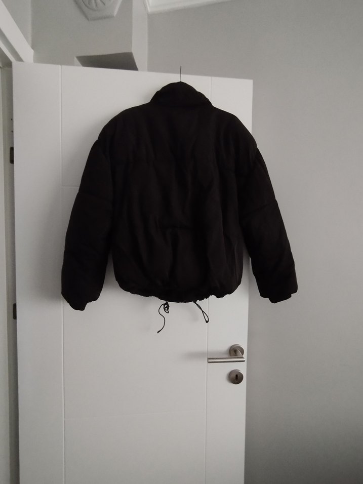 Siyah Fermuarlı Kadın Kışlık Ceket - Görsel 5