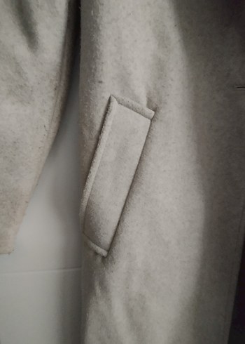 Bej Uzun Kadın Kaban - Görsel 5