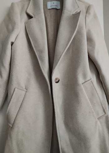 Bej Uzun Kadın Kaban - Görsel 4