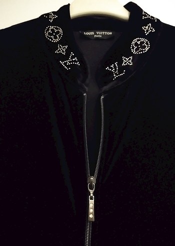 Siyah Kadın Uzun kadife tulum - Görsel 3